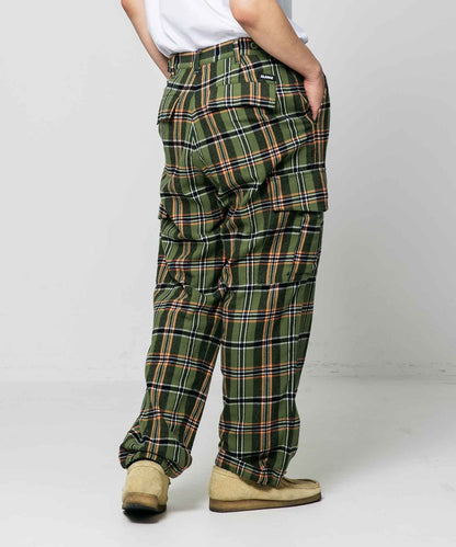 PLAID CARGO PANTS