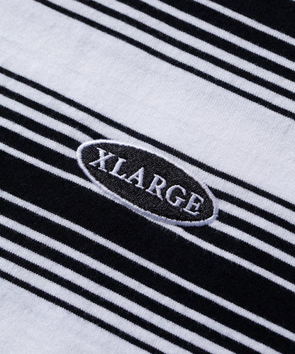 EMBROIDERED STRIPED S/S TEE