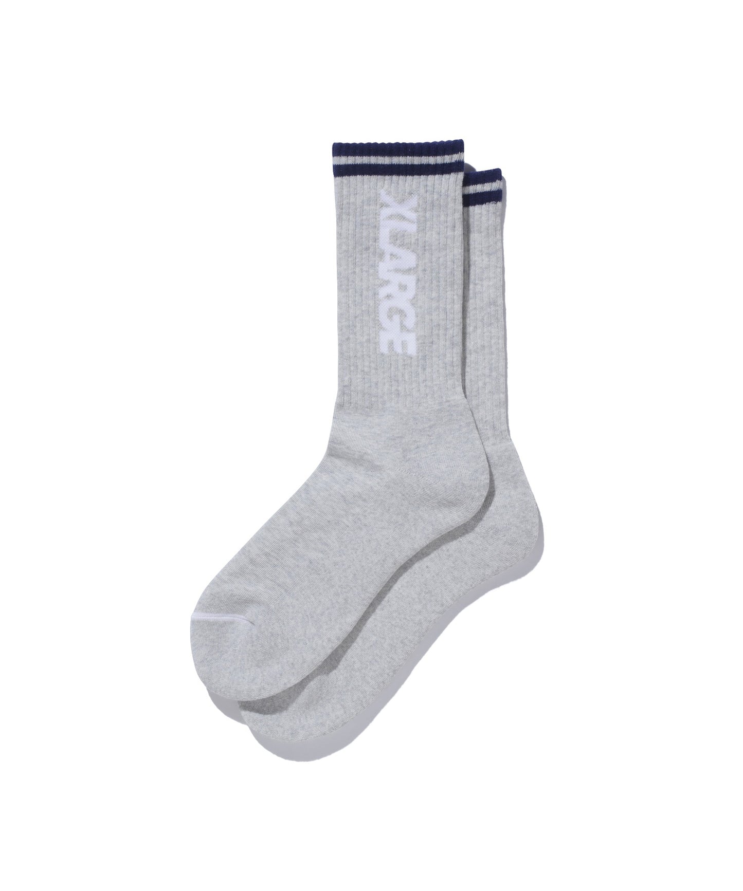 CONTRAST STRIPED STANDARD LOGO SOCKS