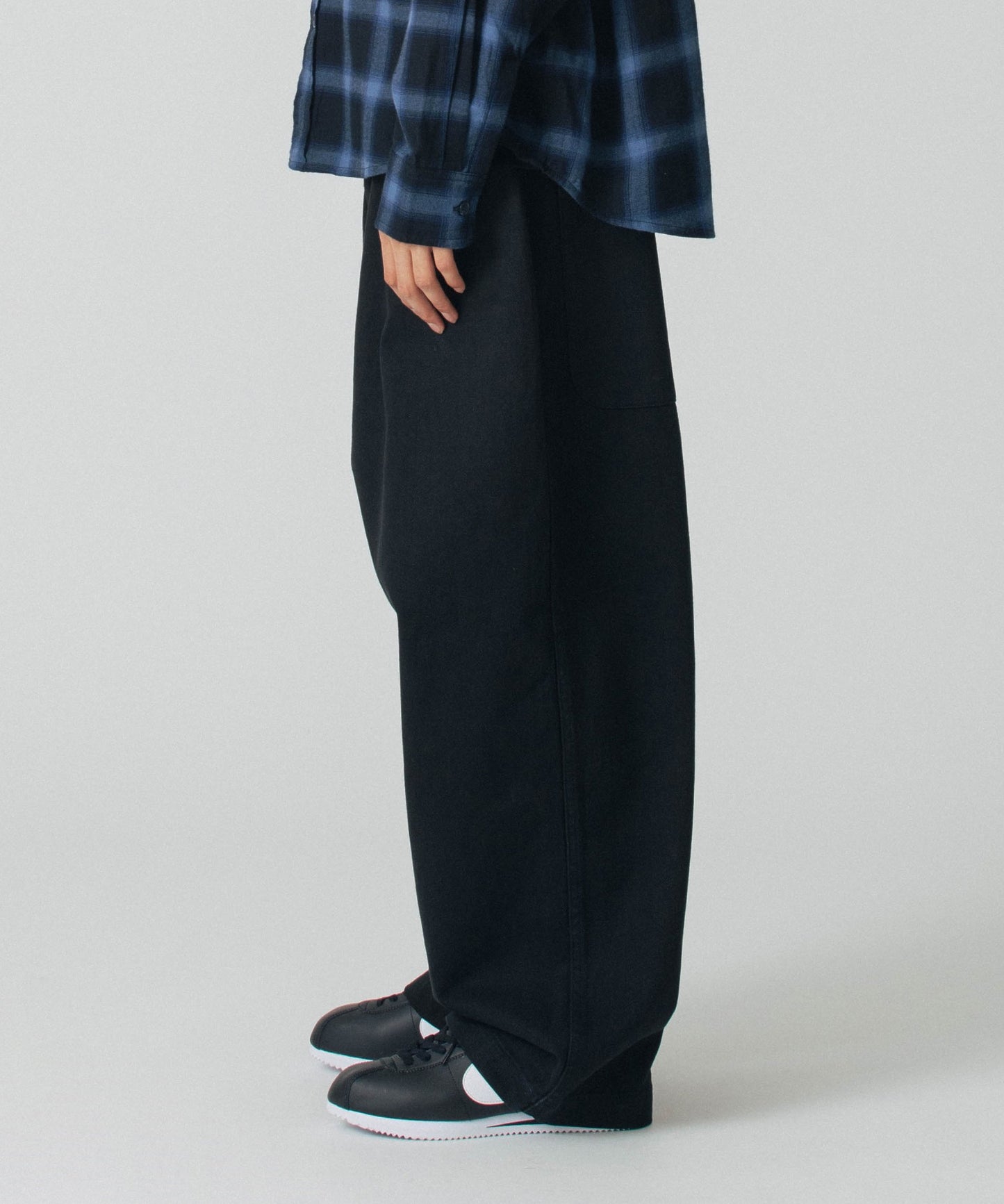 OVAL LOGO TWILL WIDE PANTS