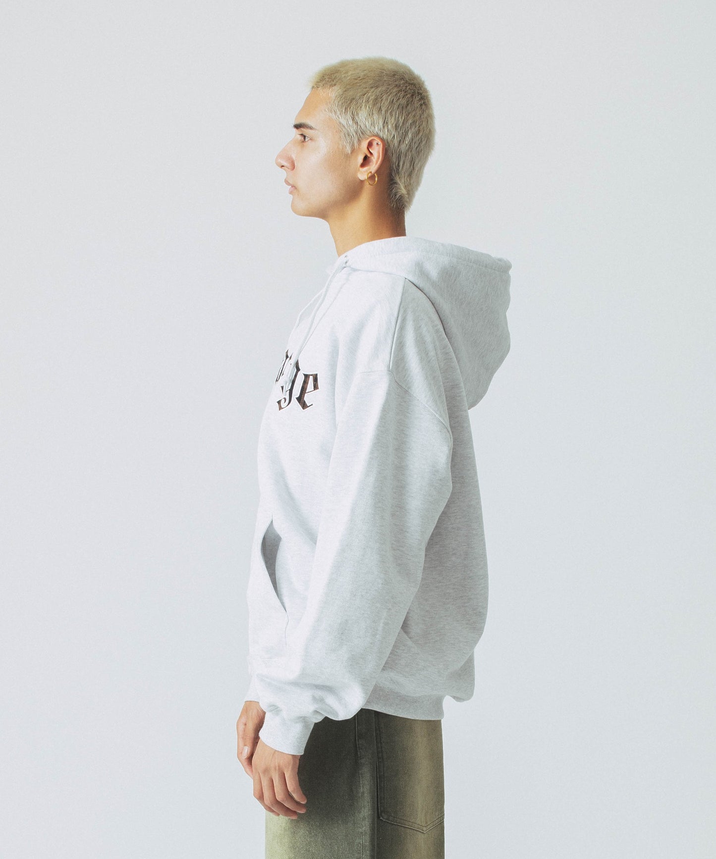 PATCHED LOGO ZIP UP HOODIE SWEATSHIRT