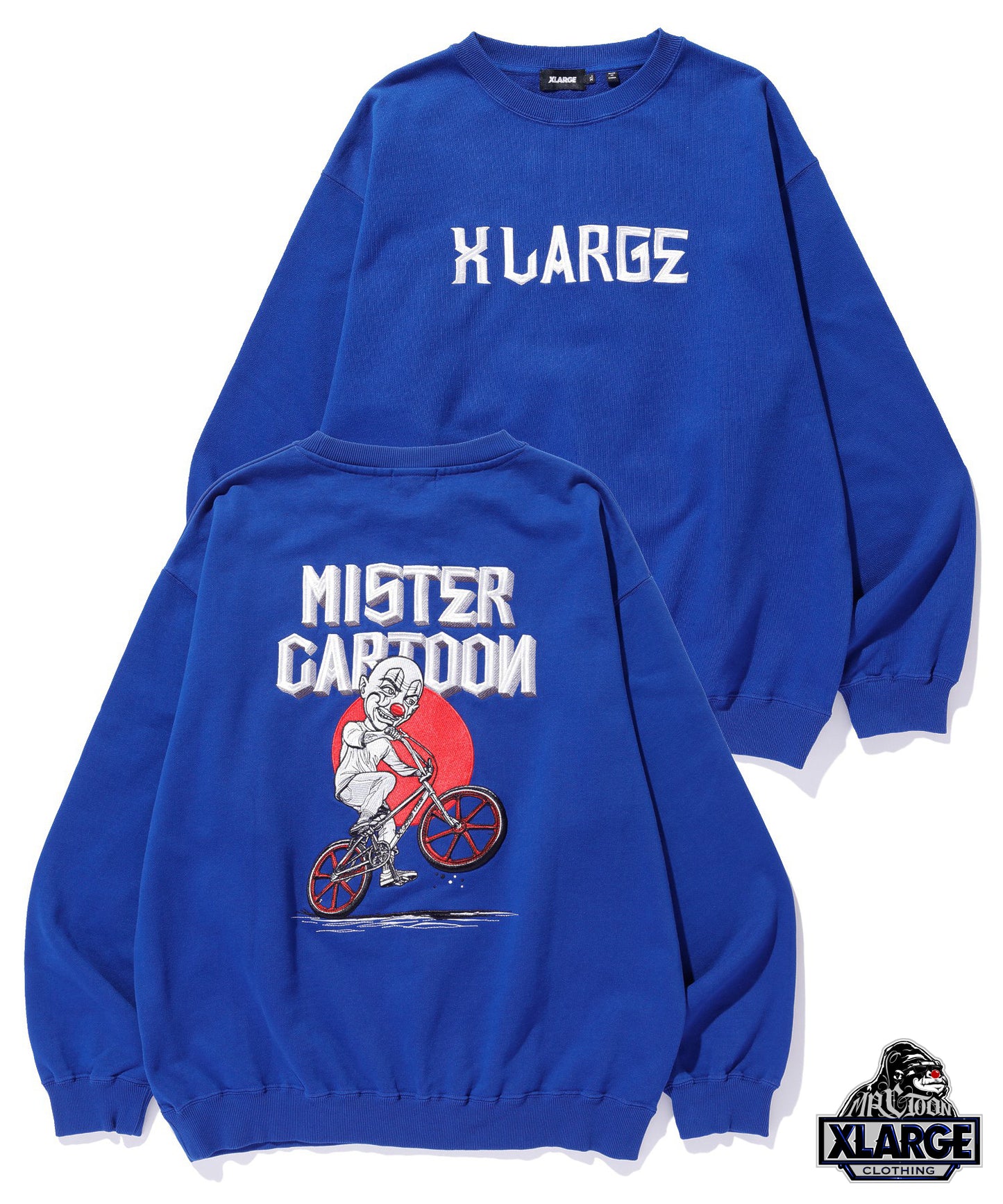 XLARGE x MR.CARTOON CREWNECK SWEAT SHIRT