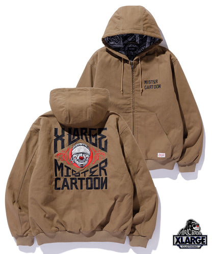 XLARGE x MR.CARTOON HOODED WORK JACKET