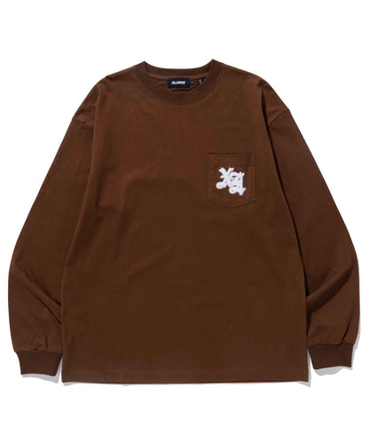 OLD ENGLISH L/S POCKET TEE