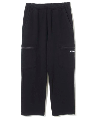 EMBROIDERED SWEAT CARGO PANTS