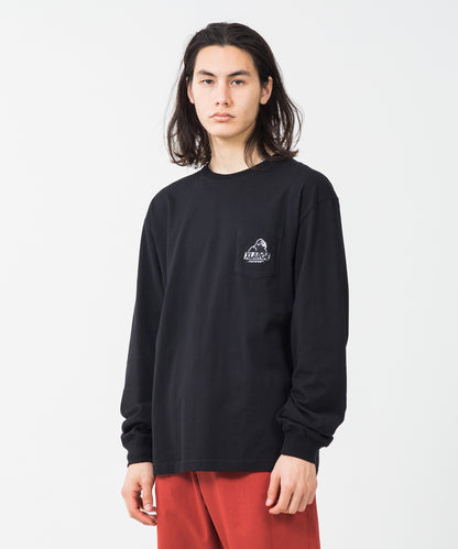 L/S POCKET TEE EMBROIDERY SLANTED OG