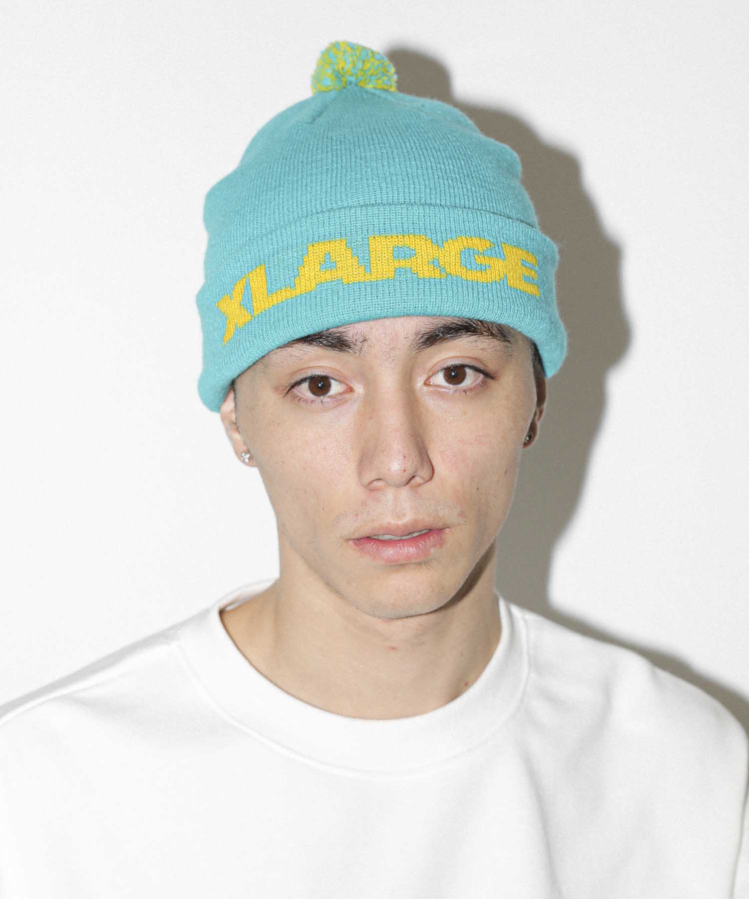 STANDARD LOGO POMPOM BEANIE HEADWEAR XLARGE  