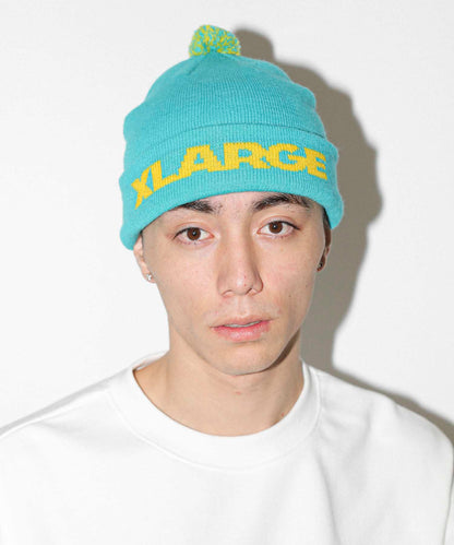 STANDARD LOGO POMPOM BEANIE HEADWEAR XLARGE  