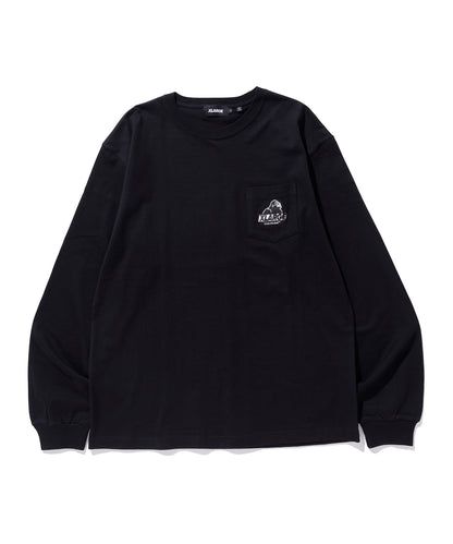 L/S POCKET TEE EMBROIDERY SLANTED OG