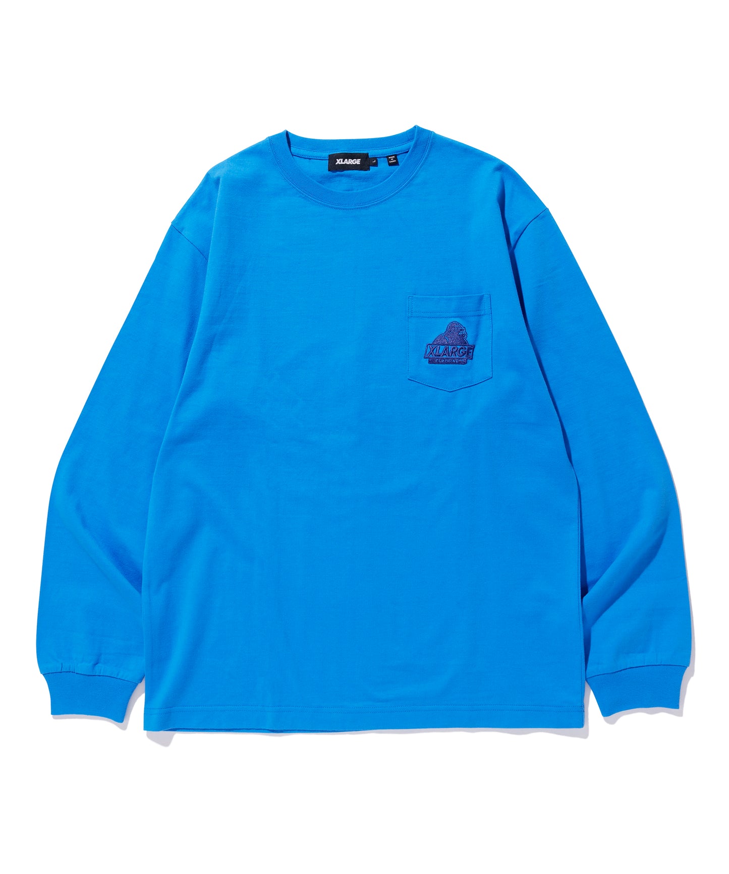 L/S POCKET TEE EMBROIDERY SLANTED OG